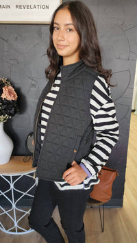 Staccato - Quilted Zip Up Vest