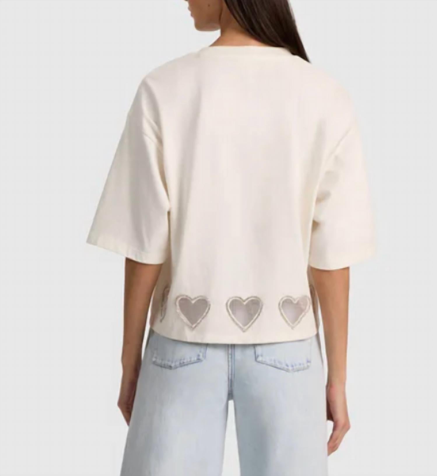 Alice + Olivia - Evan Oversized Cropped Tee