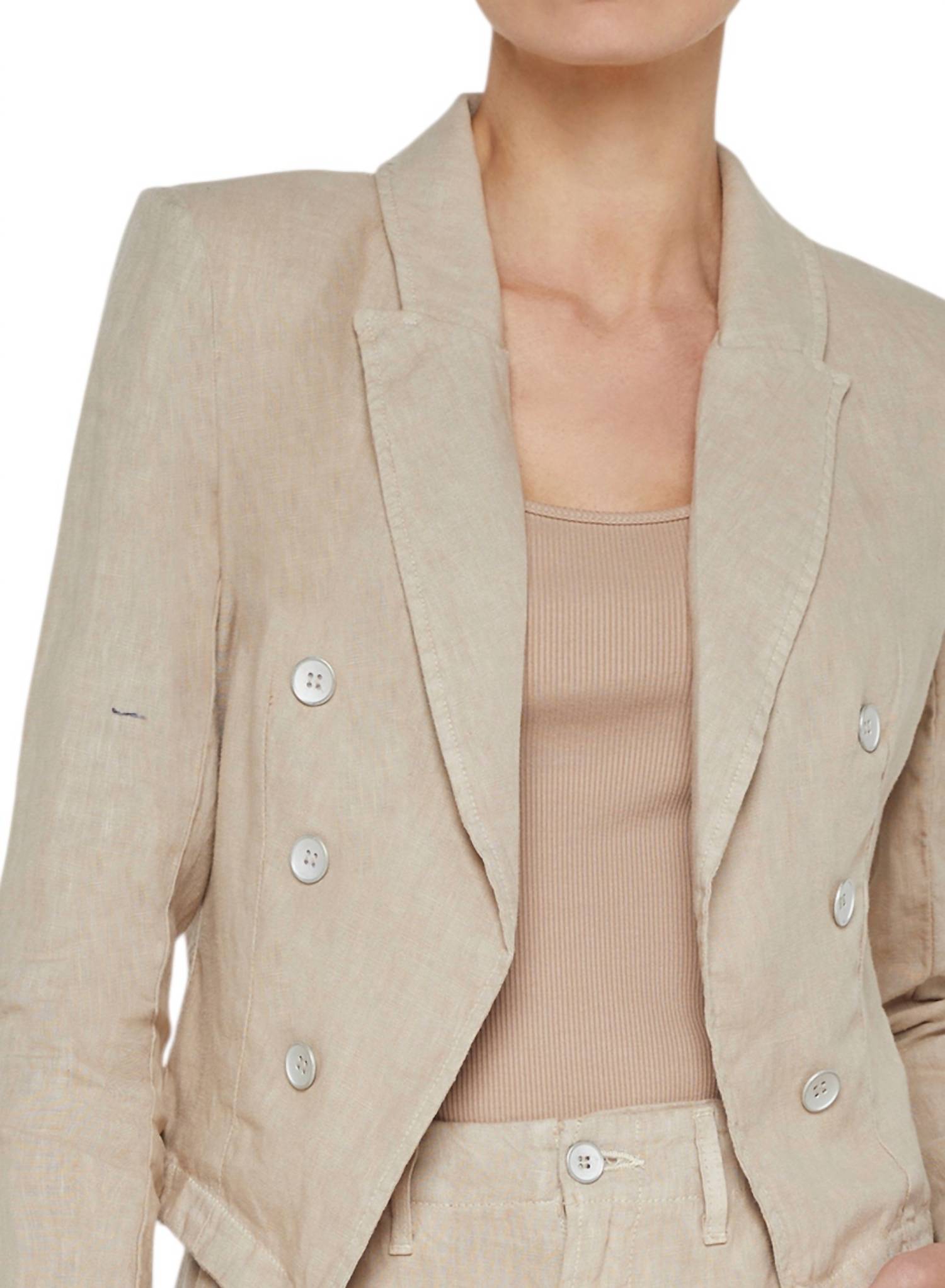 L'Agence - Wayne Crop Double Breasted Jacket