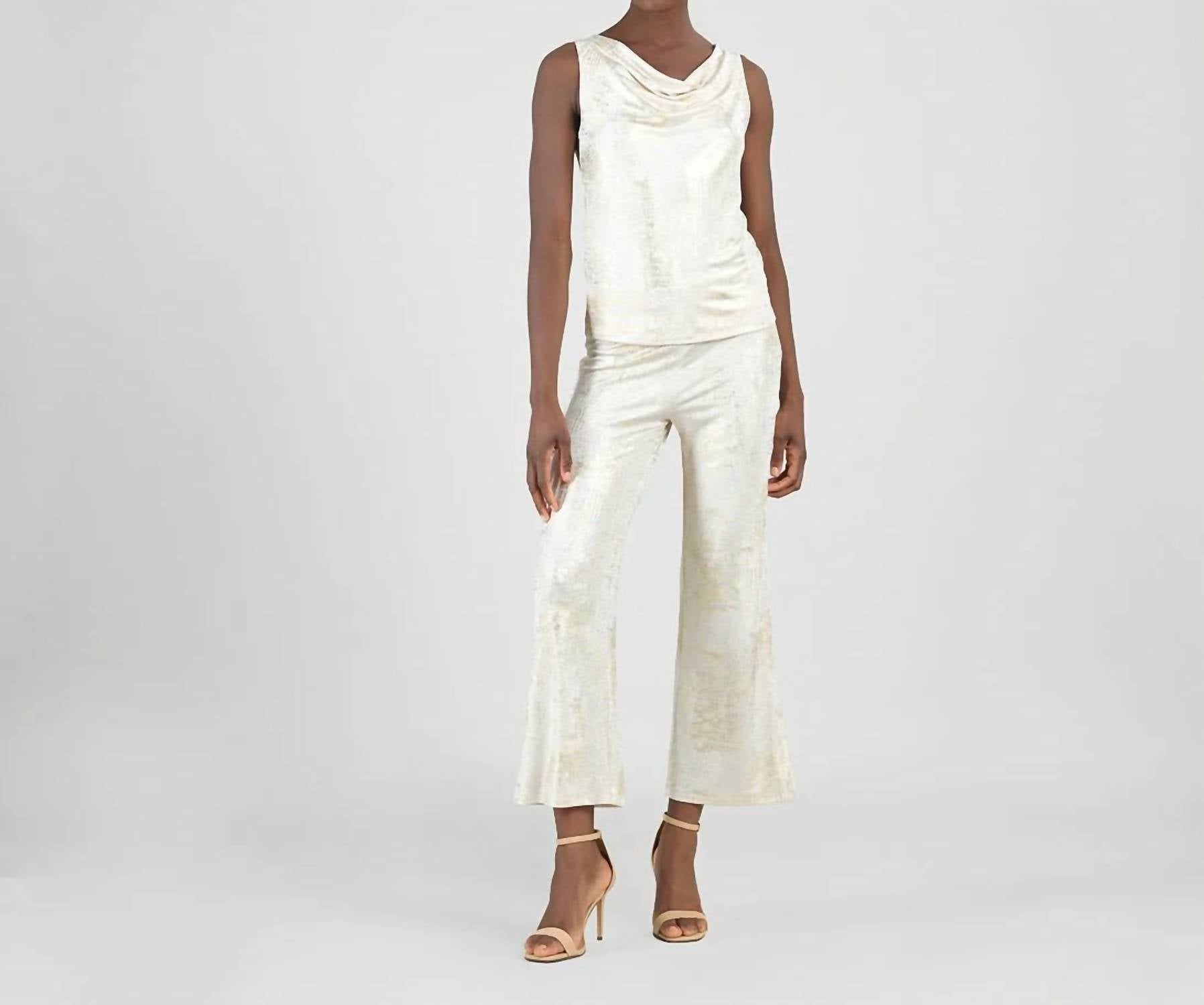 Clara Sunwoo - Shimmer Cowl Tank