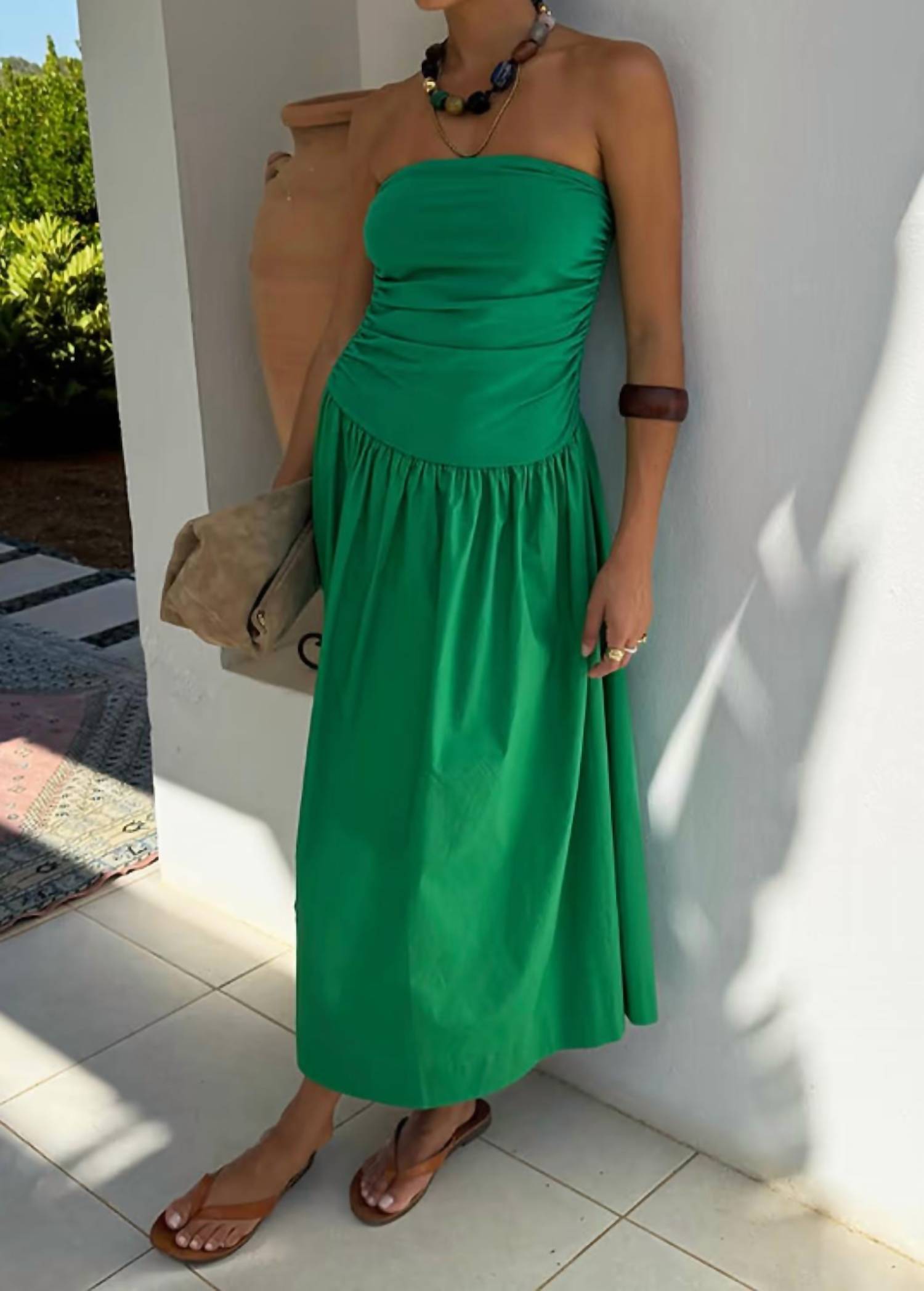 Never Fully Dressed - Lola Off-shoulder Midi Dress