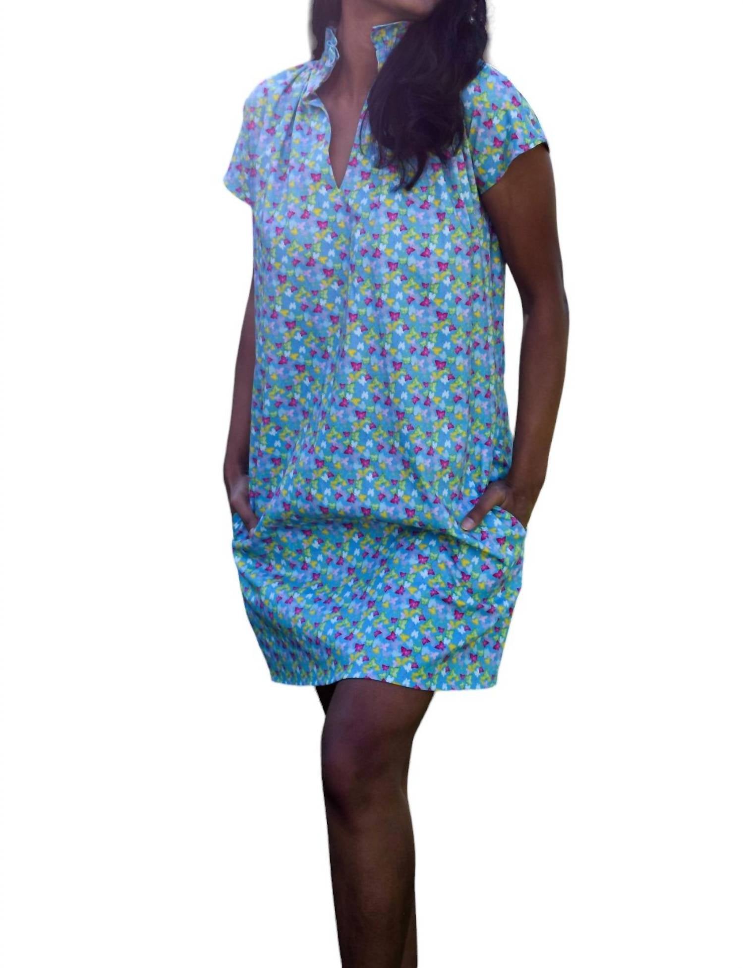 Never A Wallflower - Vicki Short Sleeve Butterfly Dress
