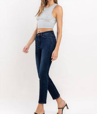 Vervet By Flying Monkey - Emma High Rise Ankle Slim Straight Jeans