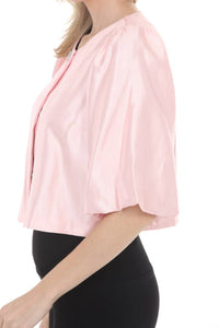 Joseph Ribkoff - Shimmer Puff Sleeves Crop Jacket