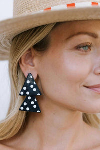 Sunshine Tienda - Women's Polka Triangle Earrings