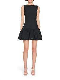 Amanda Uprichard Katina Skort Romper in black - women's dress