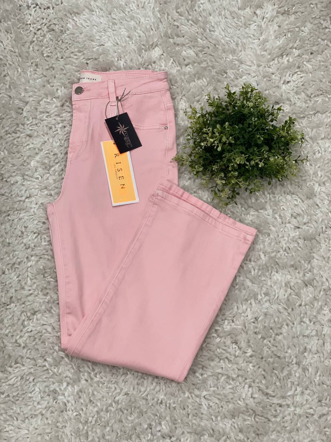 Risen - High Rise Crop Straight Pants