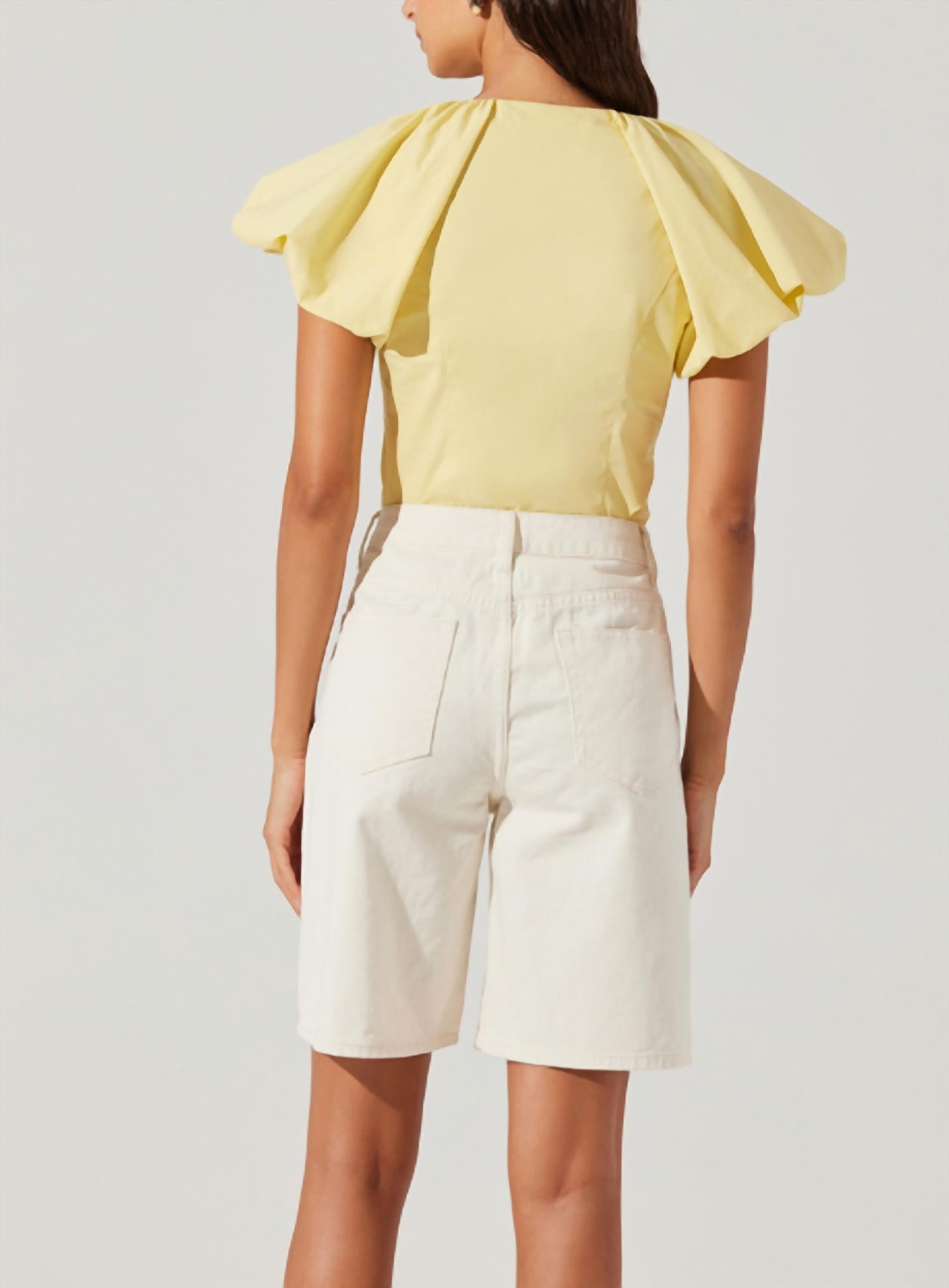 Astr - Aine Tie Detail Cotton Top