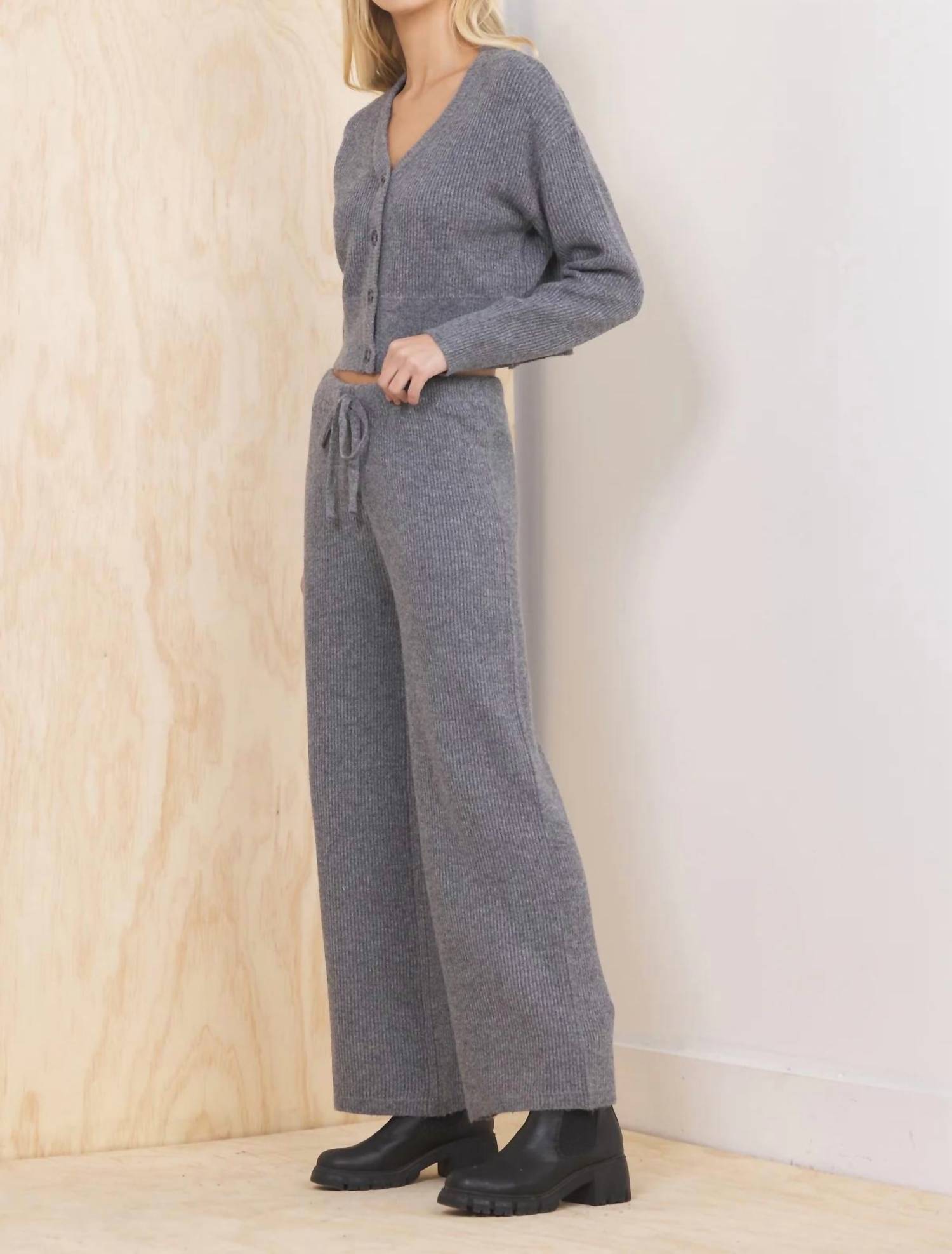 Vintage Havana - Sweater Terry V-neck Cardigan