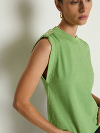 Nation Ltd - Mikka Buttoned Shoulder Tank