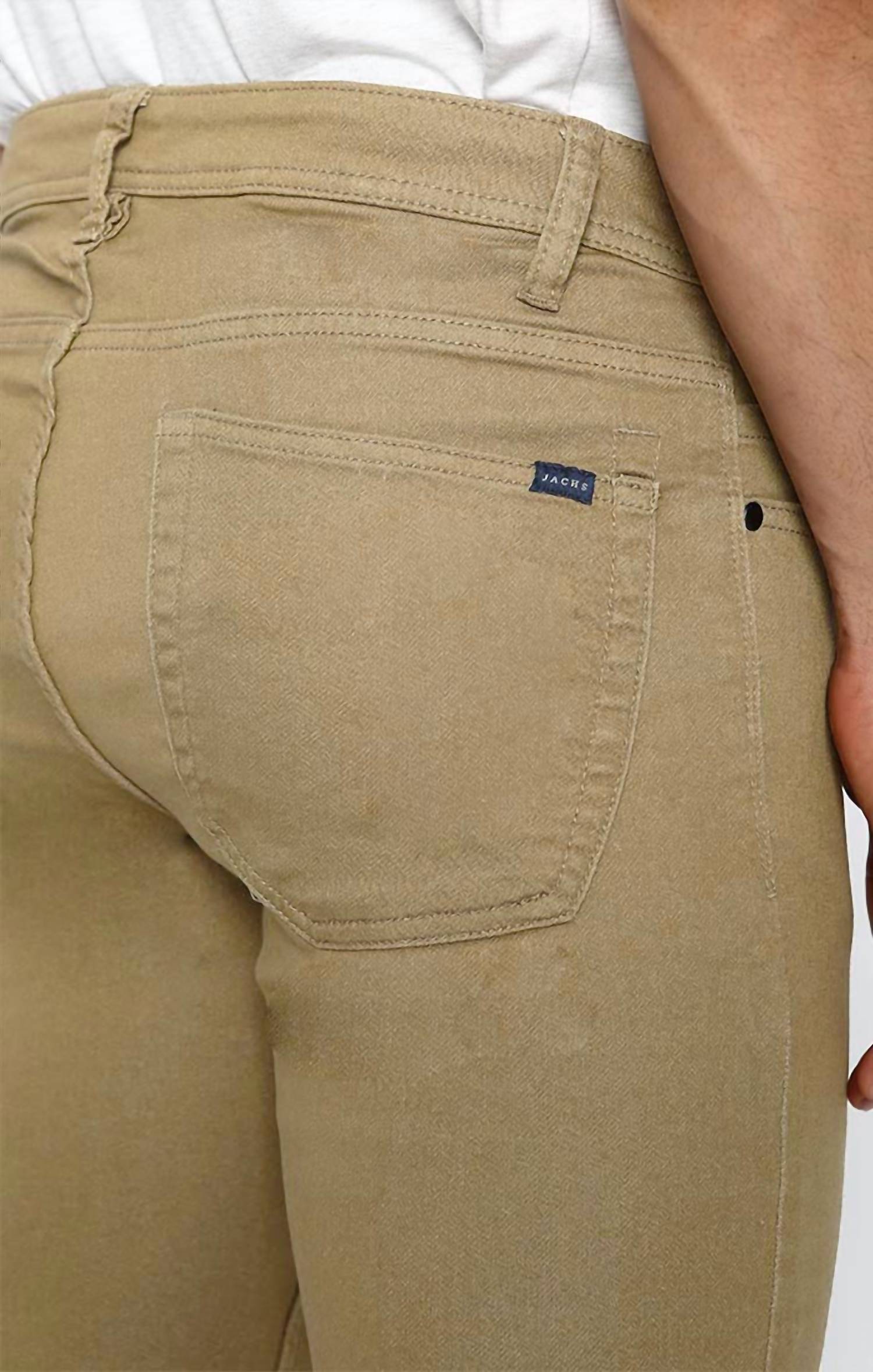 Jachs New York - Straight Fit Stretch Sateen 5 Pocket Pants