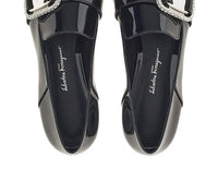 Salvatore Ferragamo Women's Vara Chain Loafers in black - women's flats - view 71