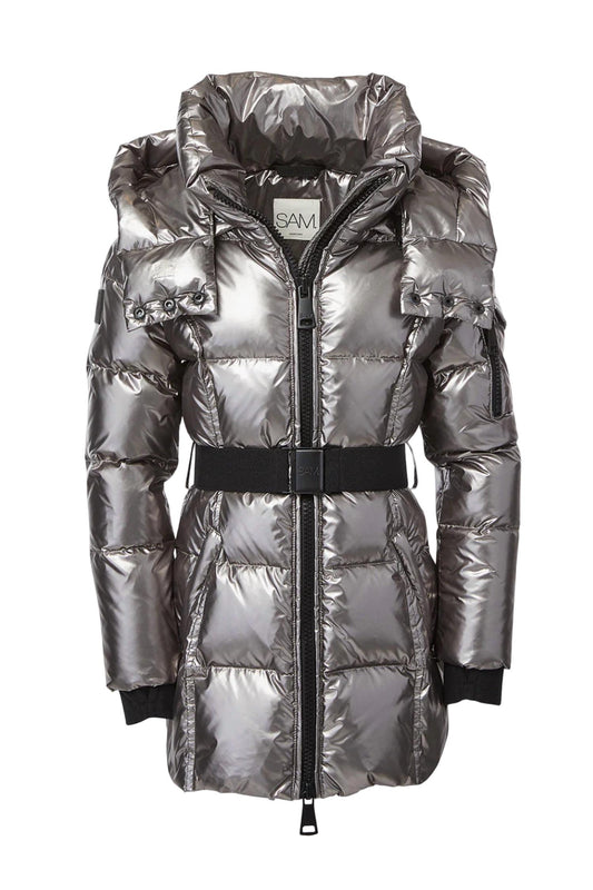 Sam - Girls' Soho Belted Down Puffer Jacket