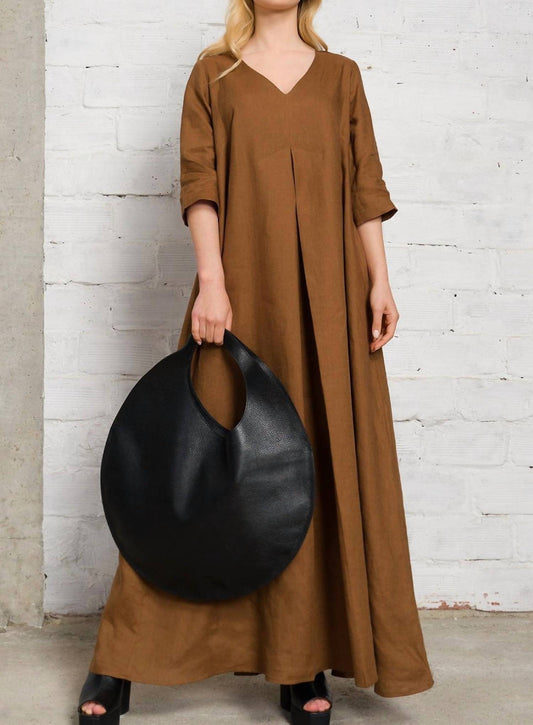 Aakasha - Women's Genuine Leather Round Handbag