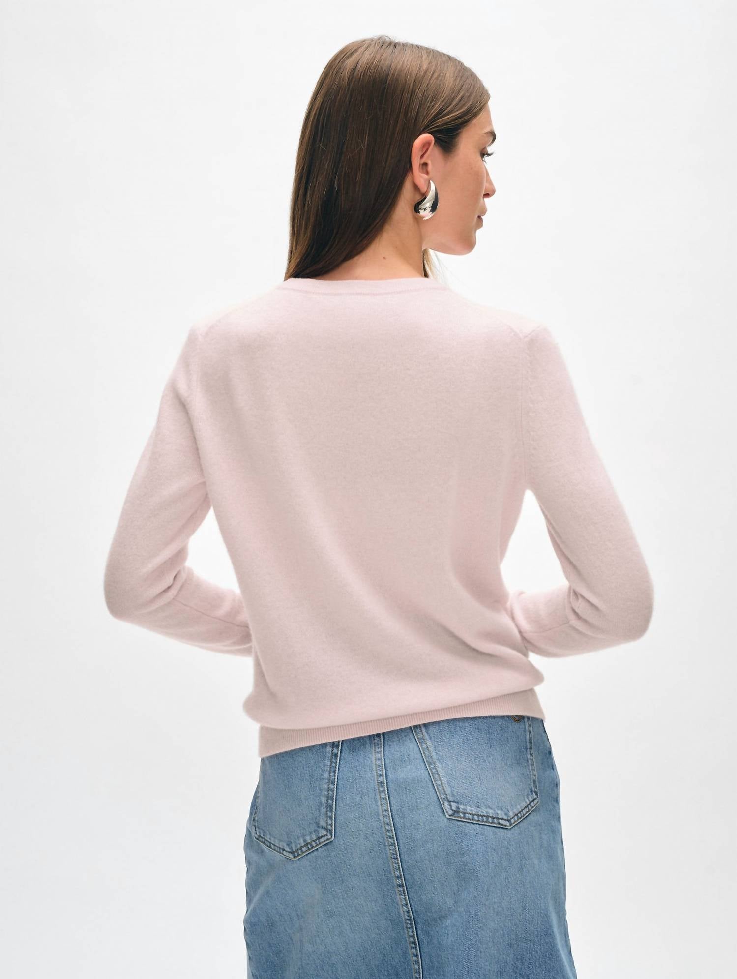 White + Warren - Cashmere Shrunken Crewneck Sweater