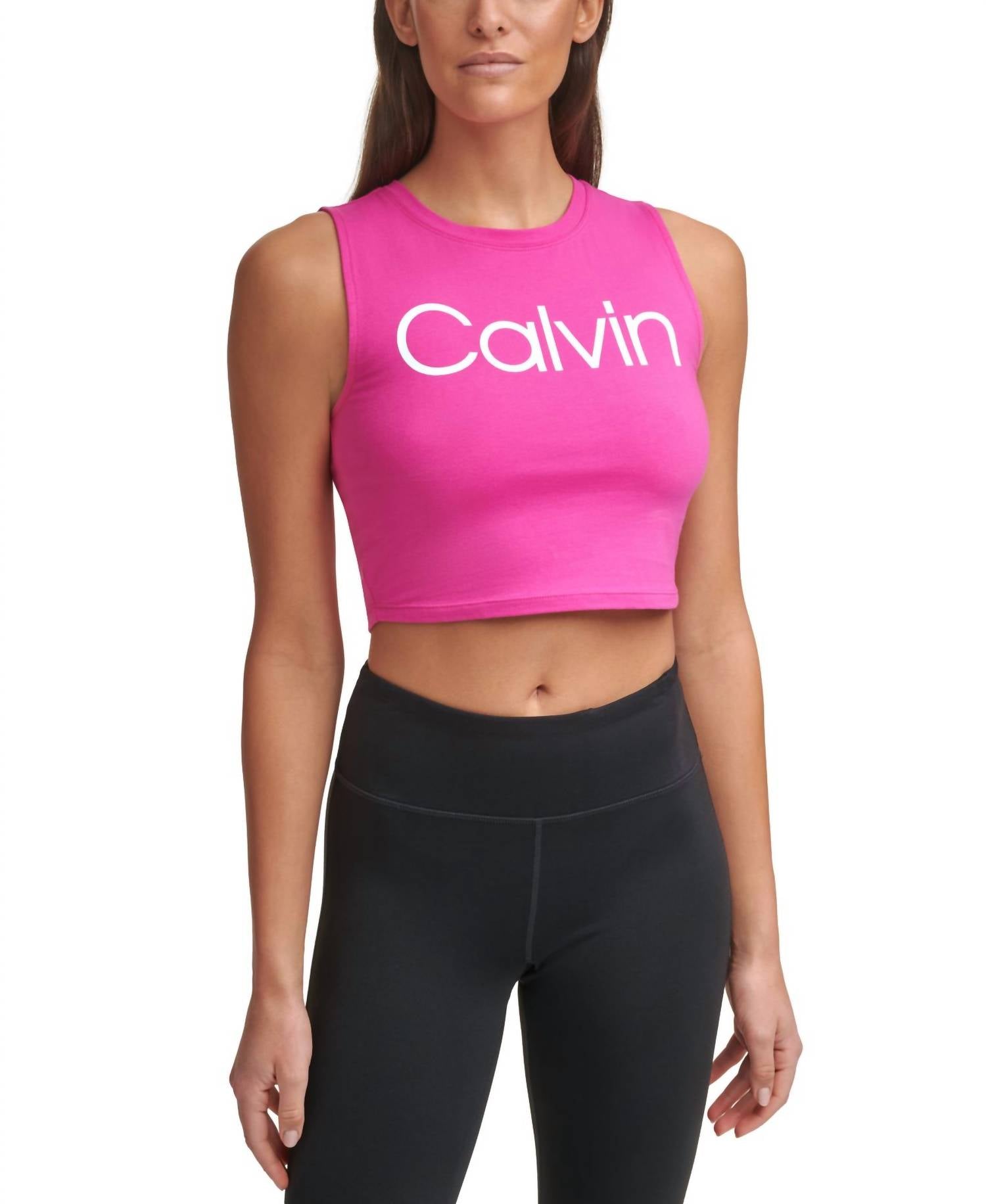 Calvin Klein - Performance Cropped Logo Top