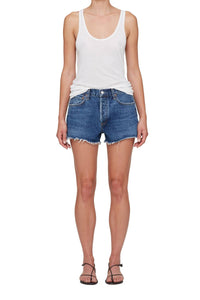 AGOLDE Parker Short With Slit in caution - women's shorts