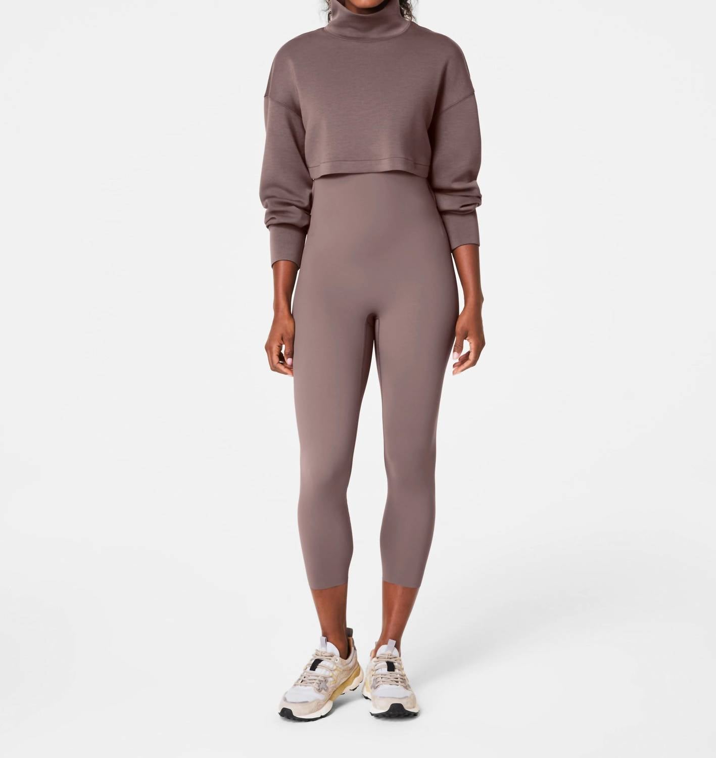 Spanx - Airessentials Brushed & Cropped High Neck Sweatshirt
