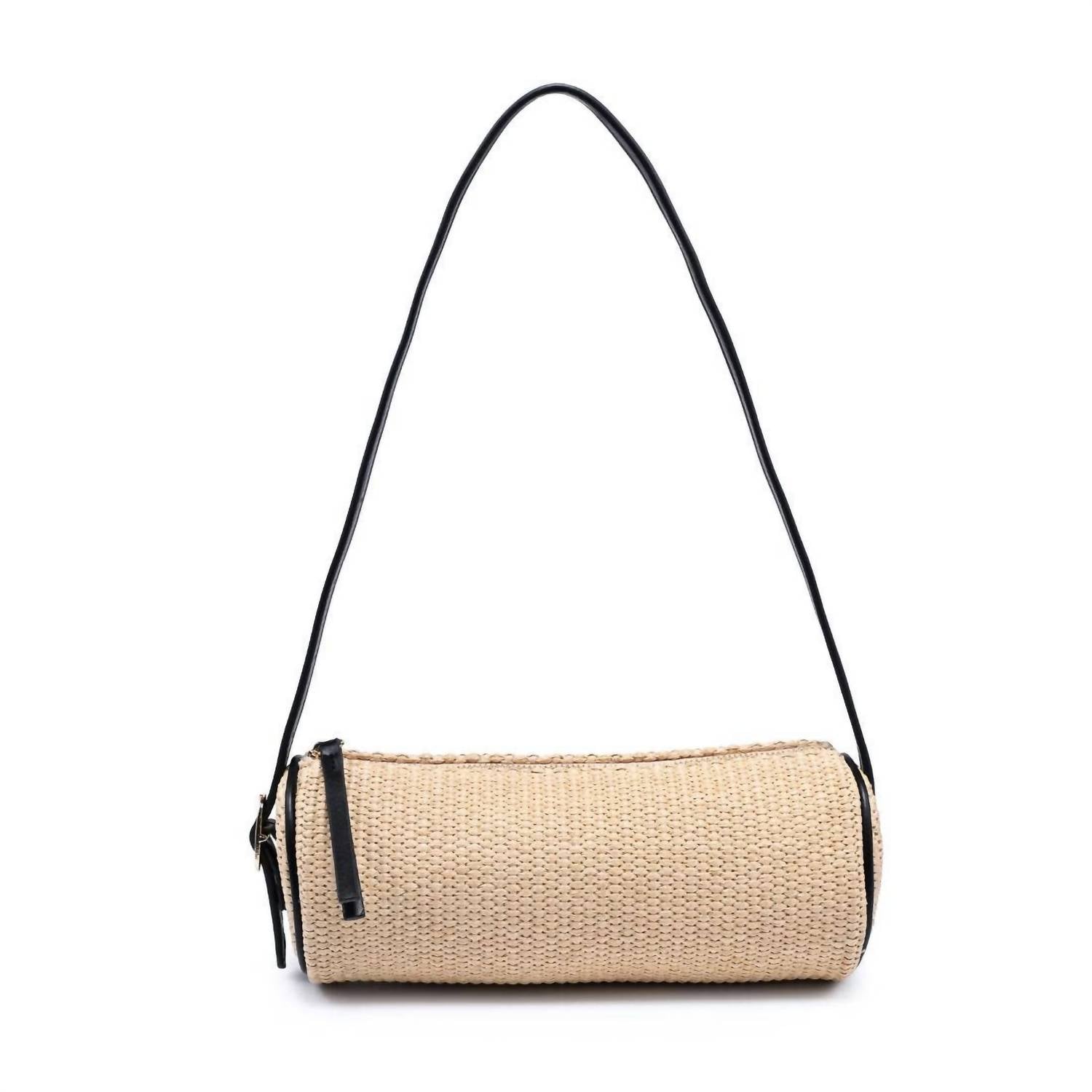 Moda Luxe - Straw Shoulder Barrel Bag