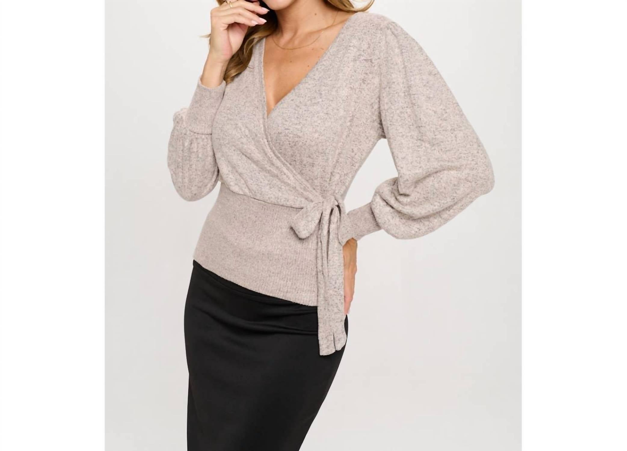 Perseption Concept - Side Tie Wrap Top