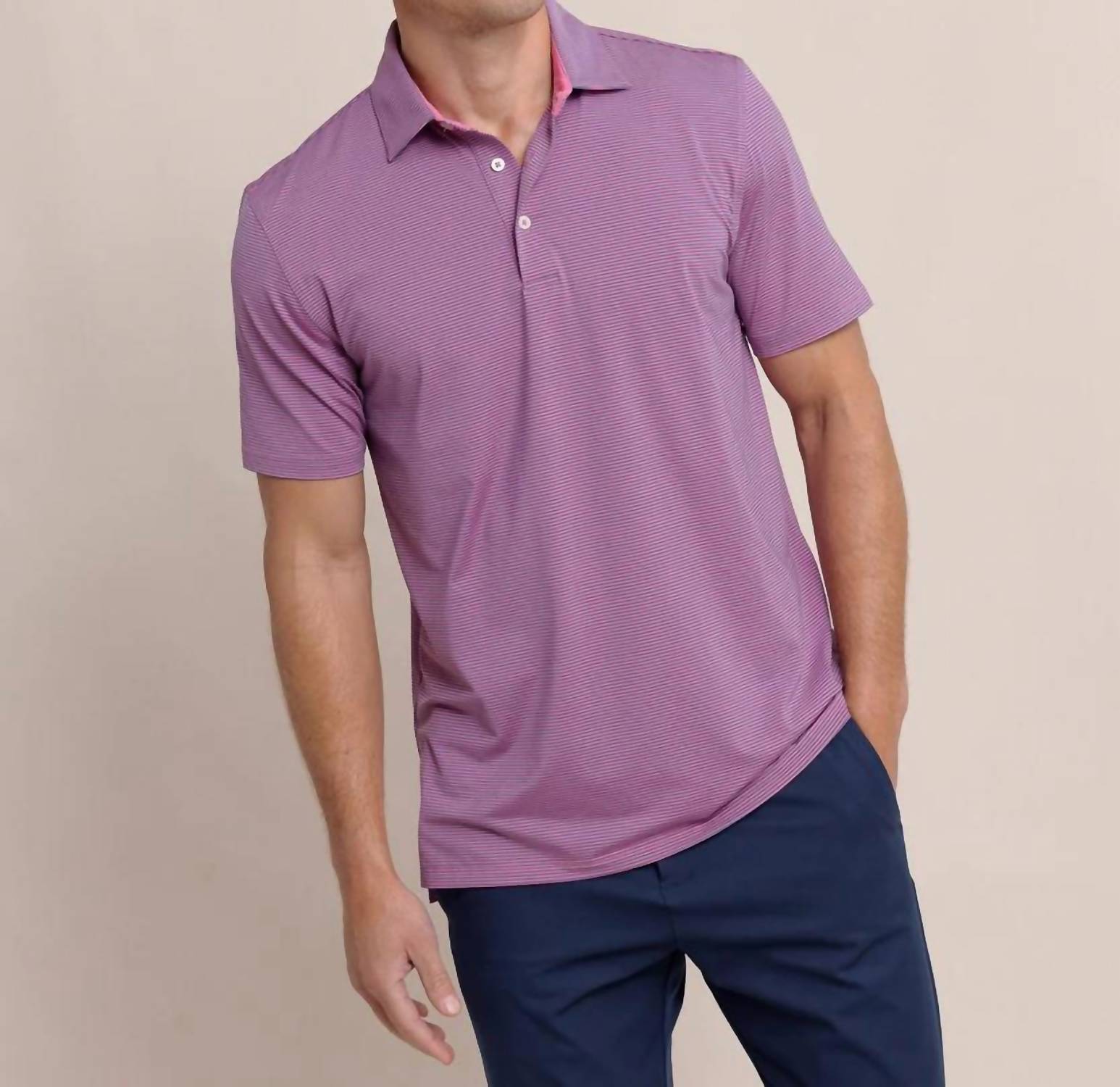 Southern Tide - Brrr-eeze Meadowbrook Stripe Polo