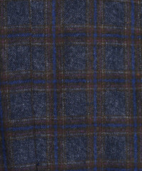 Skies Are Blue - Women's Ruched Sleeves Plaid Blazer