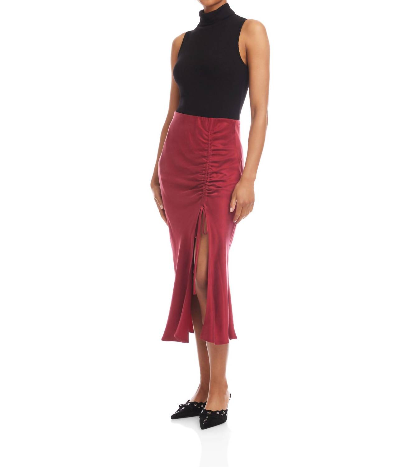 Fifteen Twenty - Fiona Shirred Midi Skirt