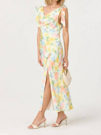 Astr - Allexina Front Thigh Slit Maxi Dress