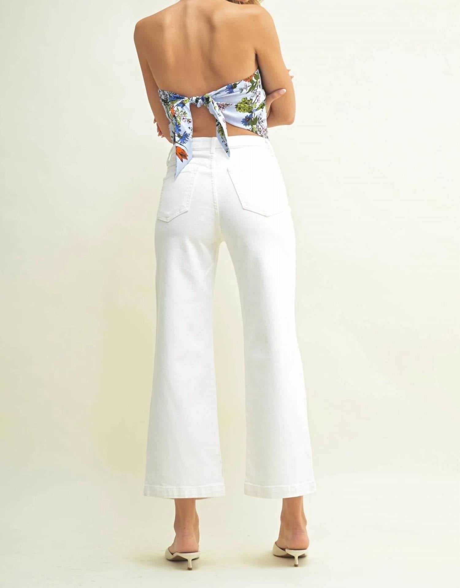 Just Black Denim - Patch Pocket Wide Leg Jean