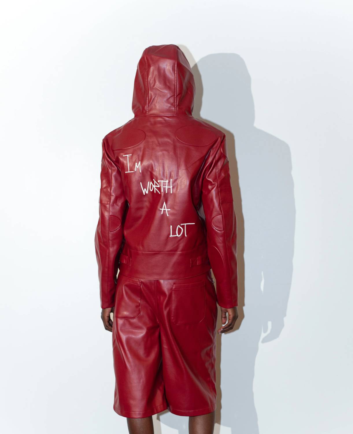 Knotwtr - I’m Worth A Lot Hooded Leather Jacket