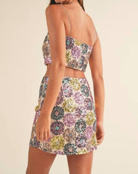 Mable - Sequin Skirt Set