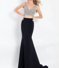 Rachel Allan - Two-piece Jersey Prom Dress
