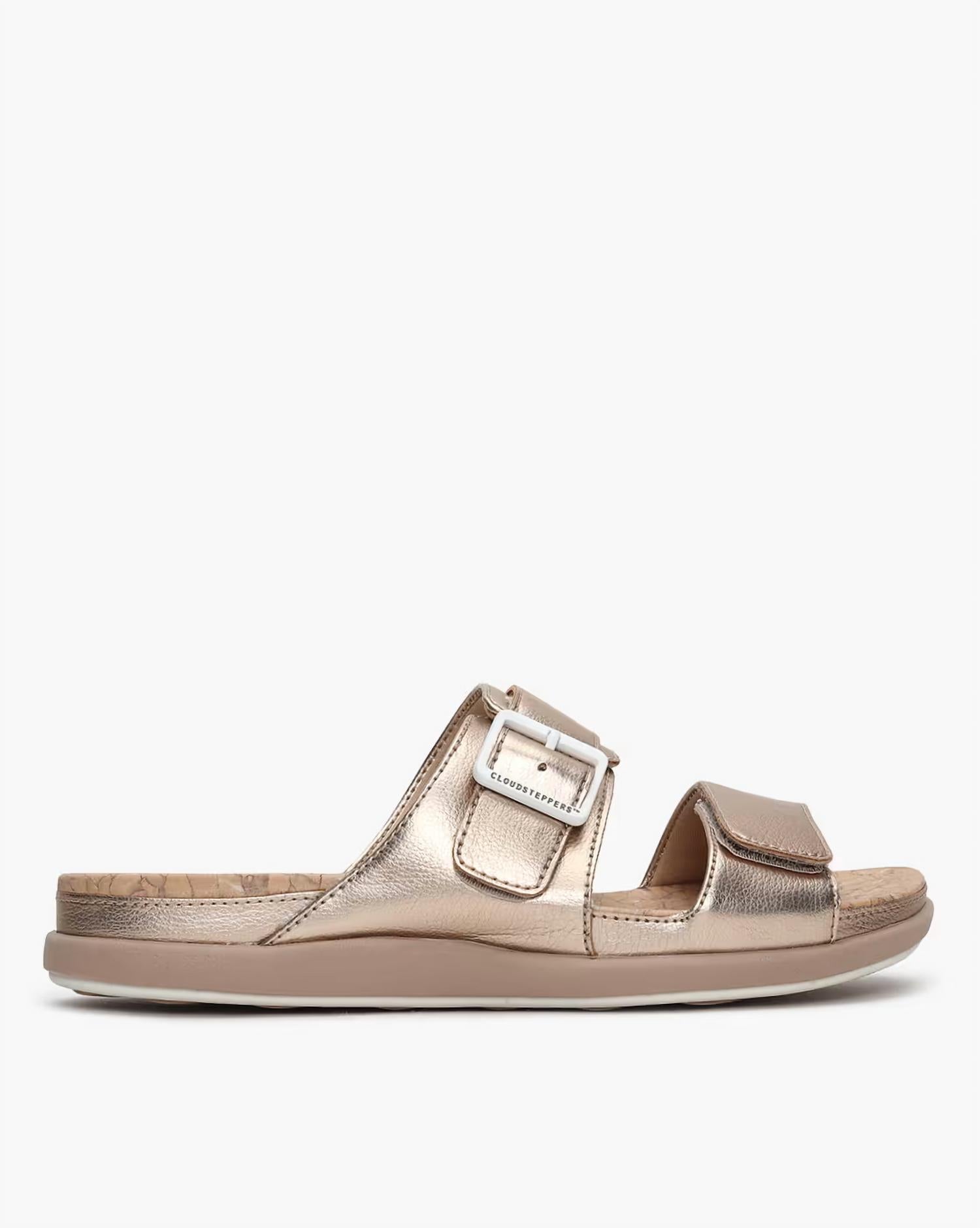 Clarks Women's Step June Sun Sandal in rose gold - women's sandal