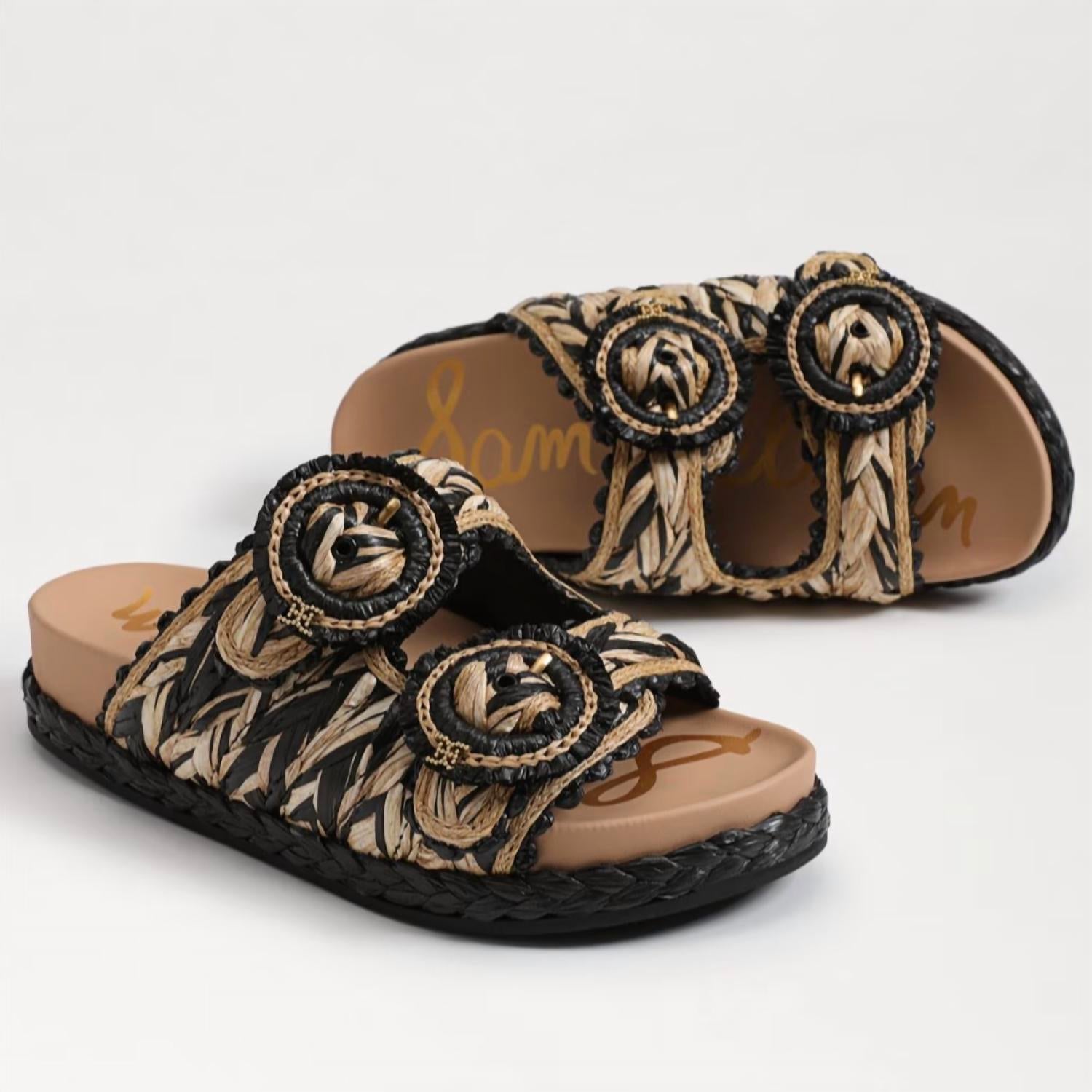 Sam Edelman - Women's Reina Rounded Open Toe Slip On Espadrilles Flat Sandals