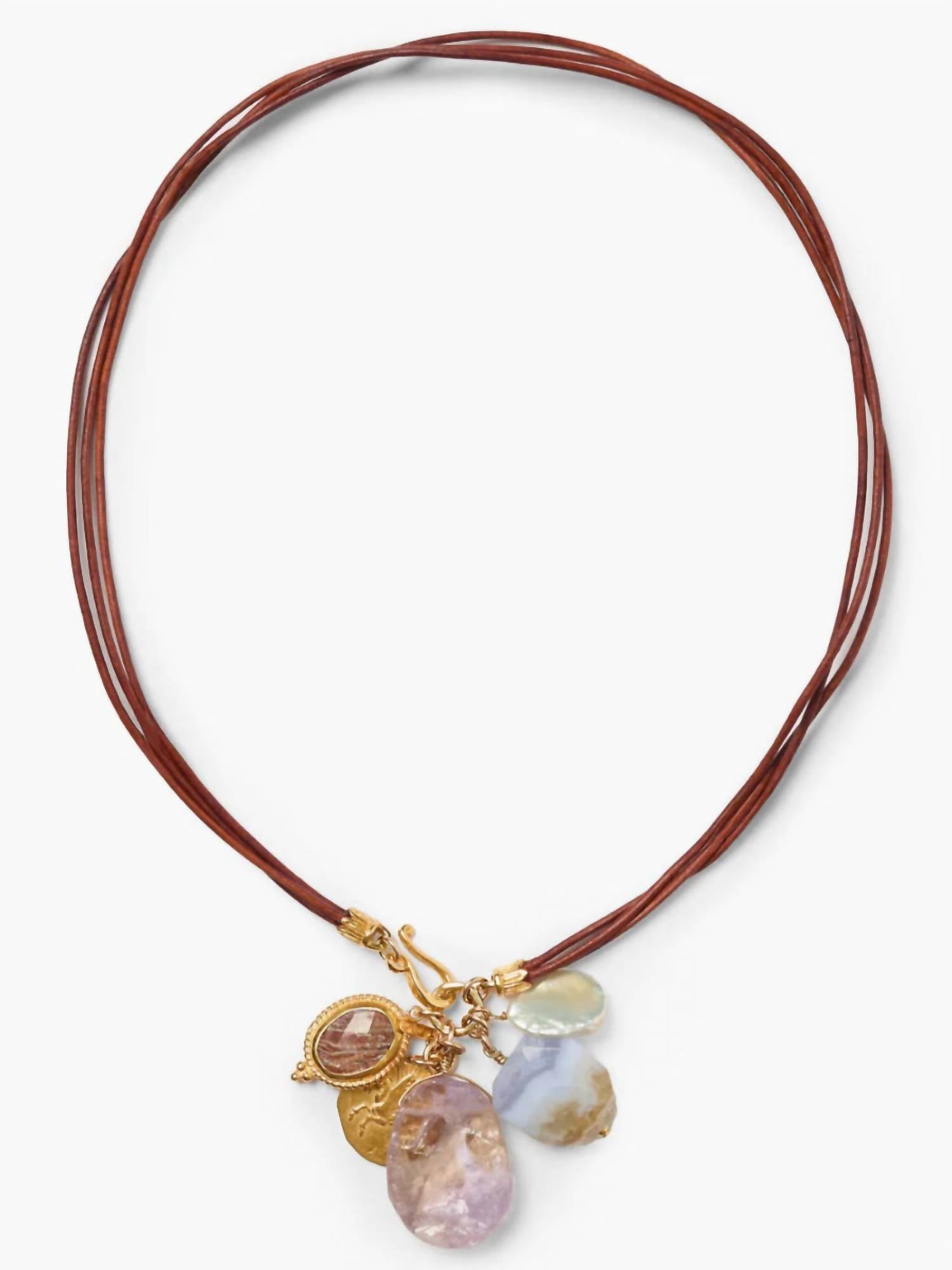 Chan Luu - Women's Traveler Leather Charm Necklace