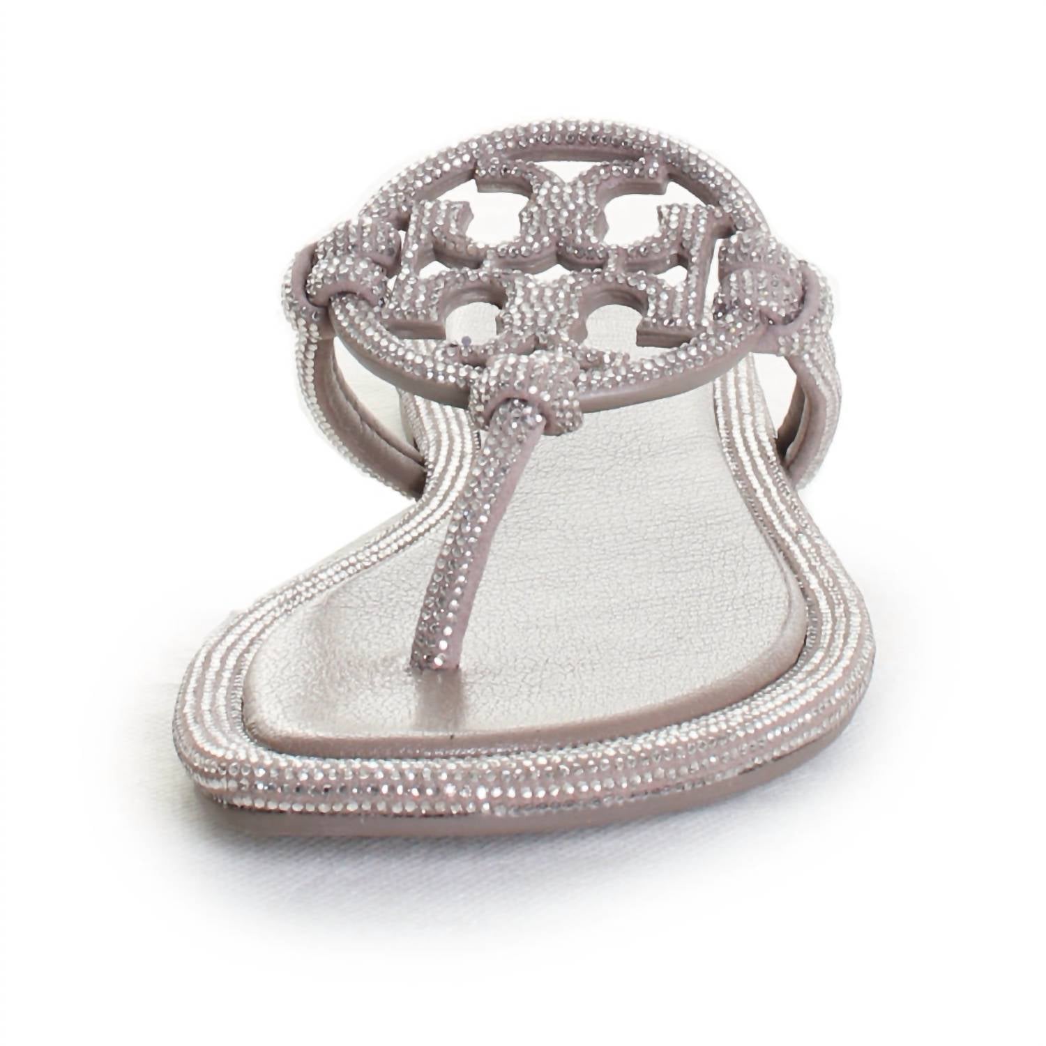 Tory Burch - Women's Miller Knotted Pave Thong Sandal