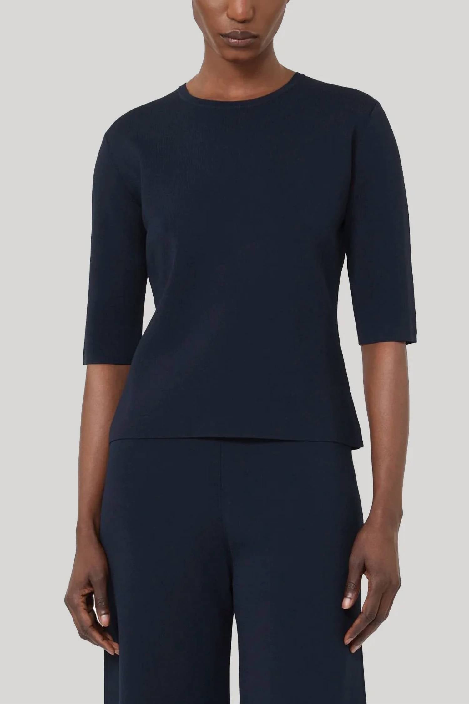 Maxmara - Viscose Crêpe Crew-neck Jumper