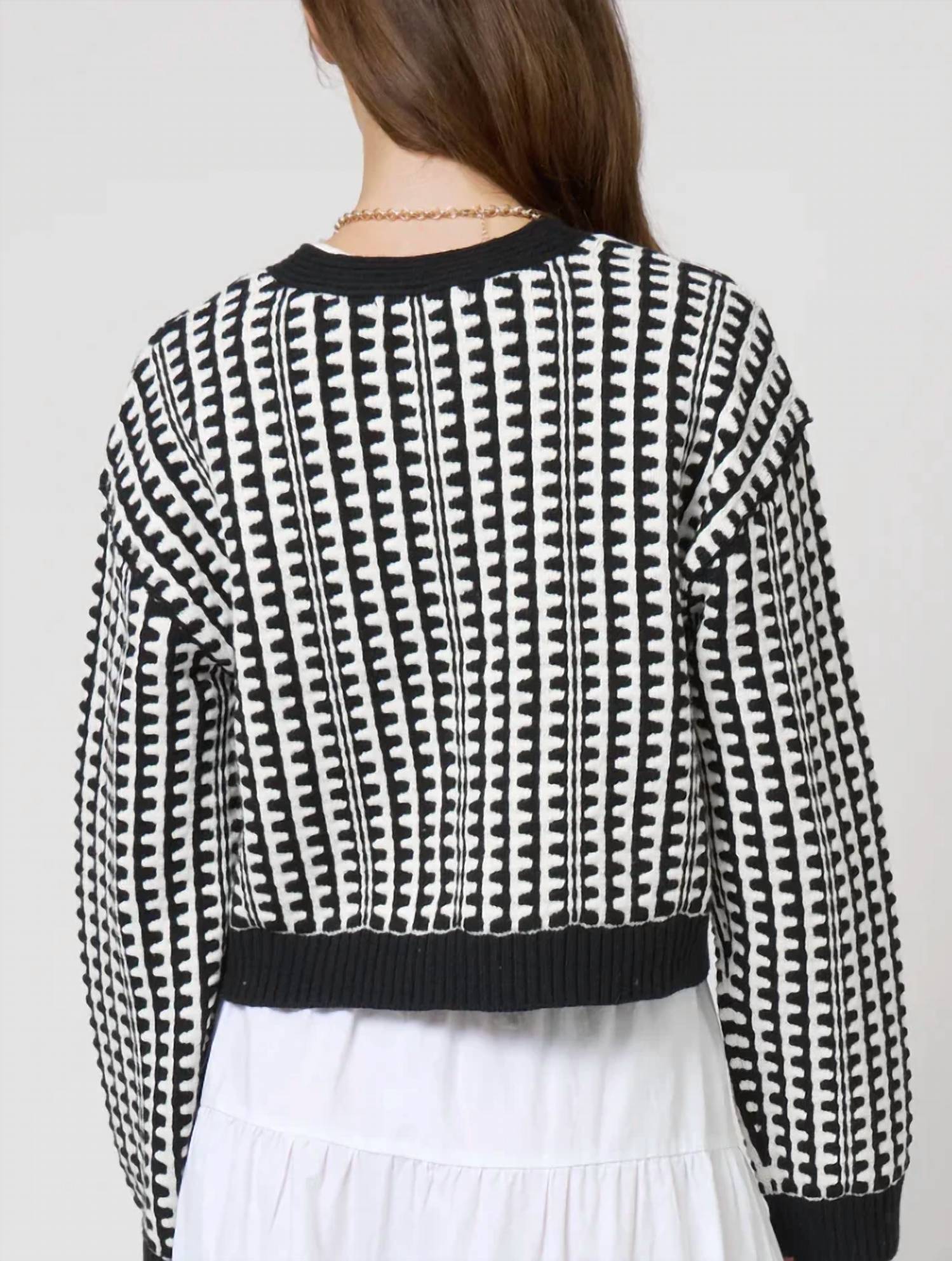 Central Park West - Skye Geometric Cardigan