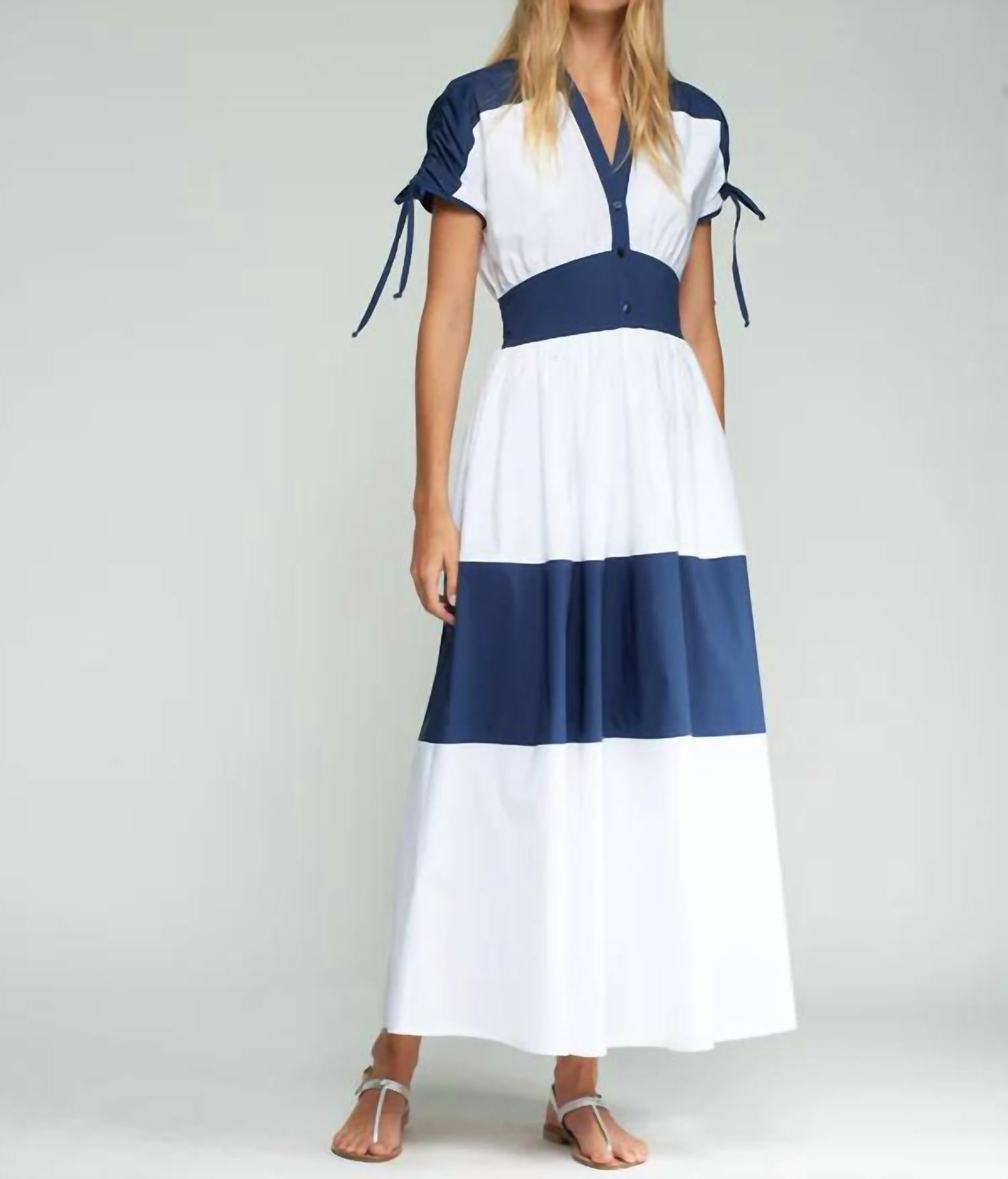 Vilagallo - Long Two-tone Dress