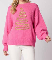 Peach Love - Tinsel Tree Sweater