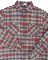 MuskOx Field Grand Flannel Shirt in sedona red - men's long sleeve top - view 7