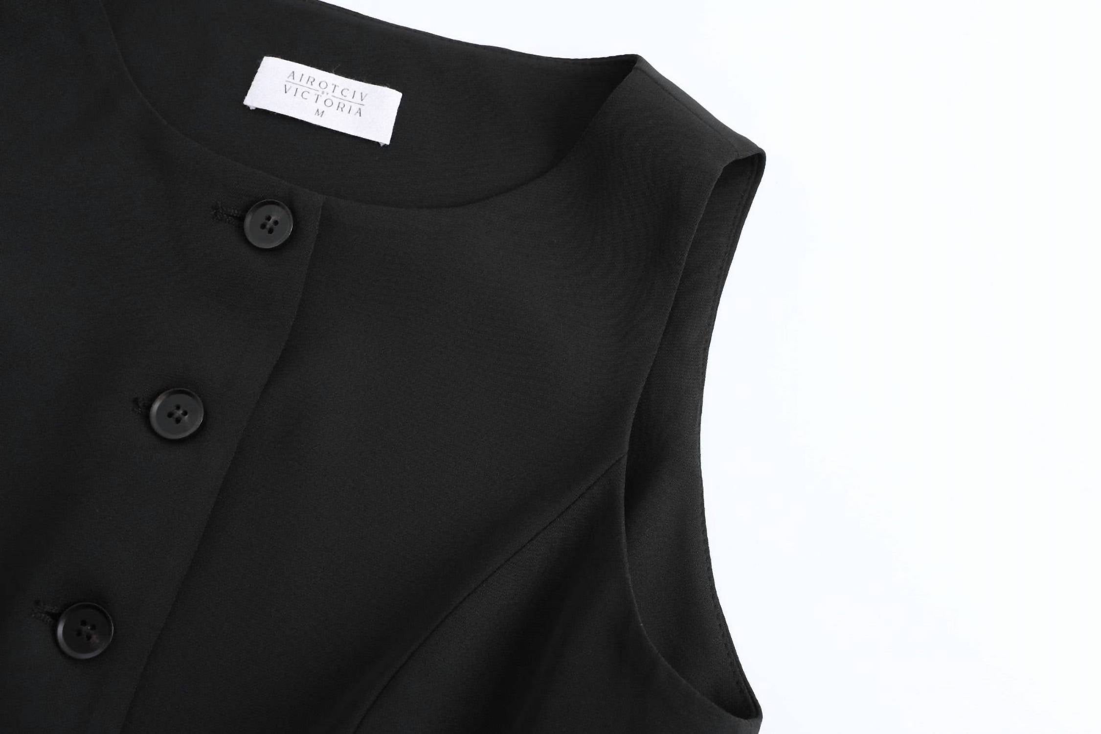 AIROTCIV BY VICTORIA The Avery Vest in black - women's jacket - view 6