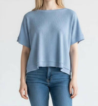 Mododoc - Half Sleeve Dolman Open Crew Boxy Top