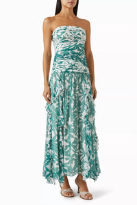 Shona Joy - Marguerite Strapless Contrast Maxi Dress