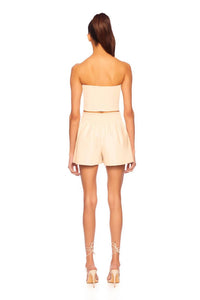 Susana Monaco - Faux Leather Pleated Short