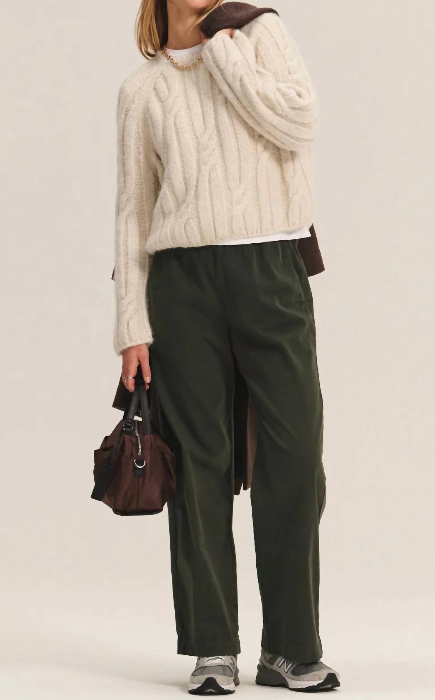 Velvet By Graham & Spencer - Marina Timeless Cable Knit Sweater