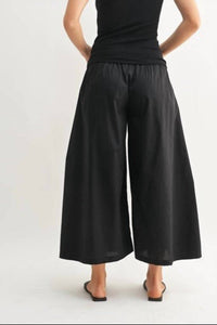 mono b Summer Breeze Wide Leg Pants in black - women's pants - view 4