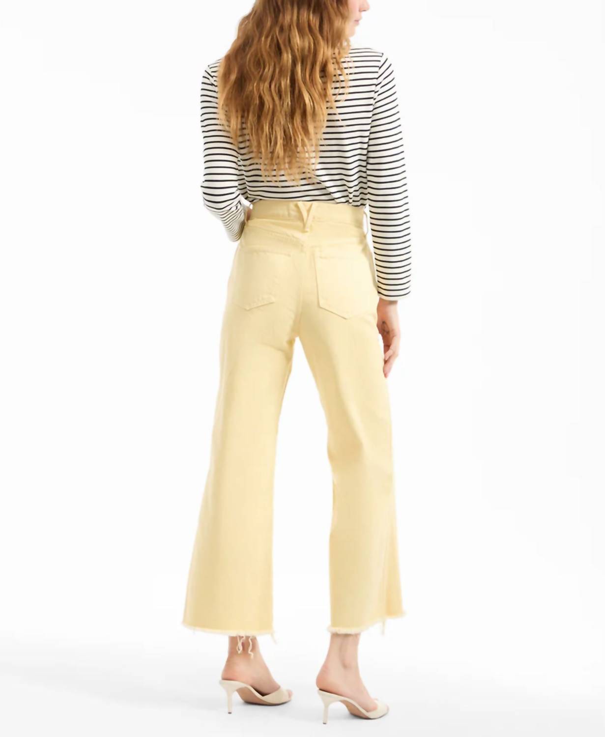 Veronica Beard - Taylor Cropped Wide Leg Jeans