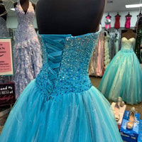 Karishma Creations Women's Prom Dress in turquoise - women's dress - view 4