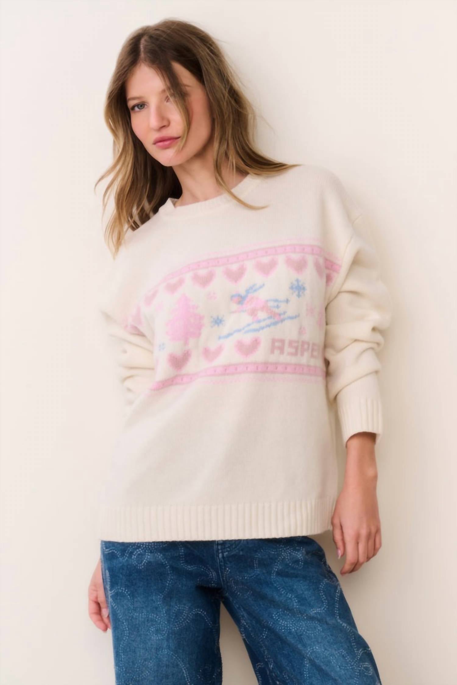 Loveshackfancy - Francie Wool Jacquard Pullover Sweater